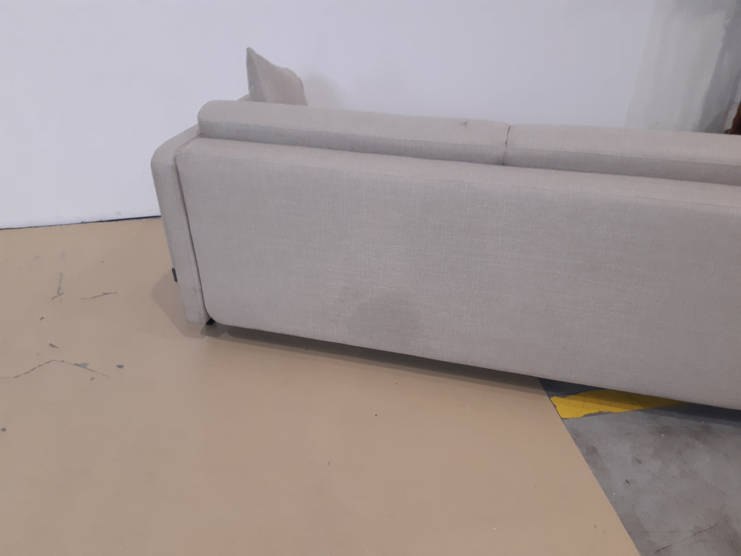 Canapé MICADONI convertible GLORIA 3 places en tissu beige