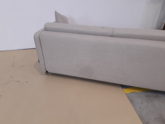 Canapé MICADONI convertible GLORIA 3 places en tissu beige