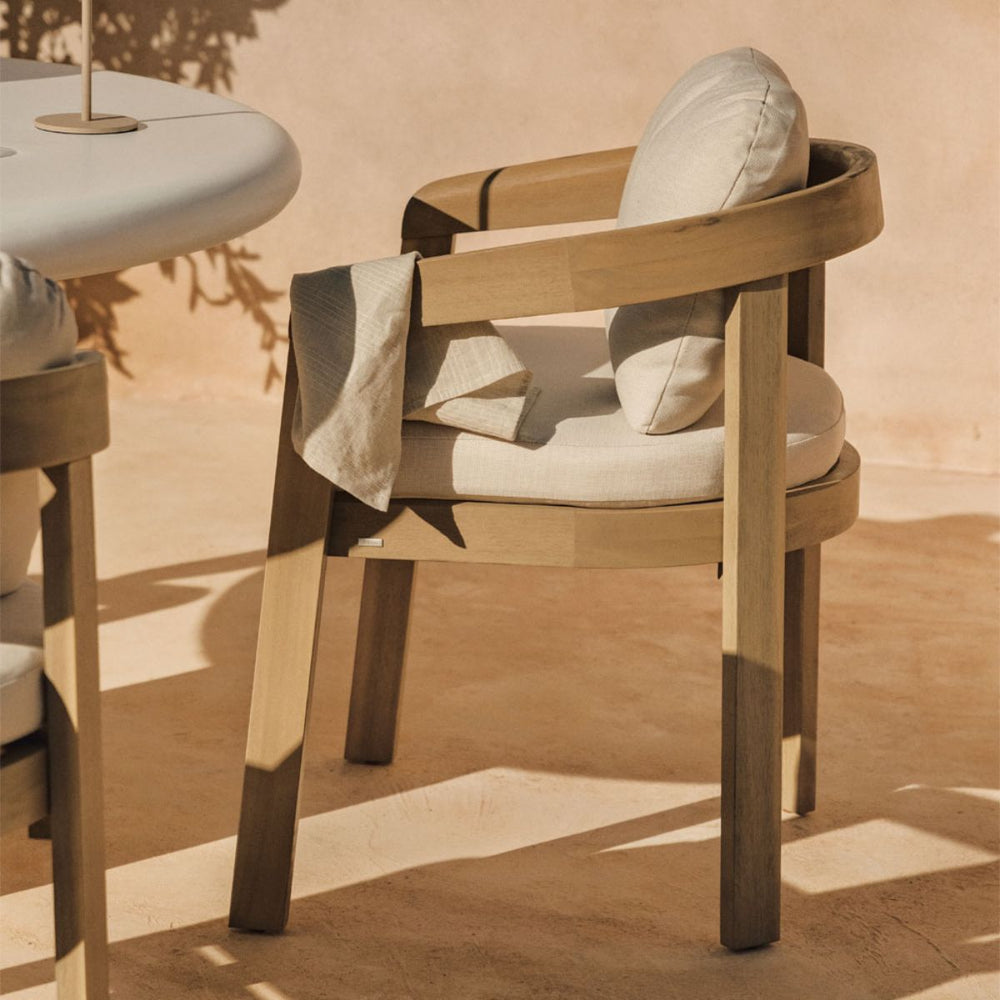 Lot de 4 chaises de jardin SKLUM ULENO en bois d'Acacia