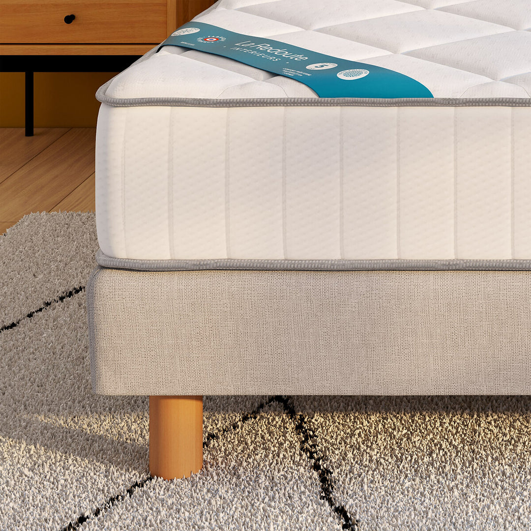 Matelas La Redoute Interieurs Latex 7 zones, soutien très ferme, accueil tonique  - 140x190 cm