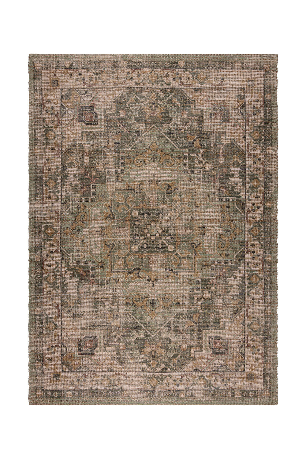 Tapis Nadya jute vert 160x230cm