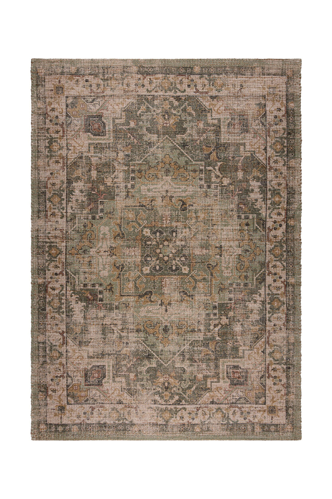 Tapis Nadya jute vert 160x230cm