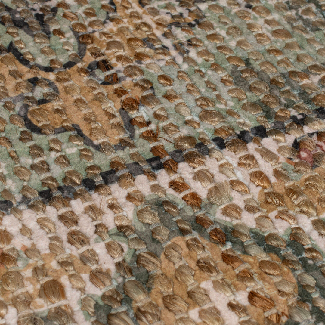 Tapis Nadya jute vert 160x230cm