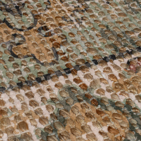 Tapis Nadya jute vert 160x230cm
