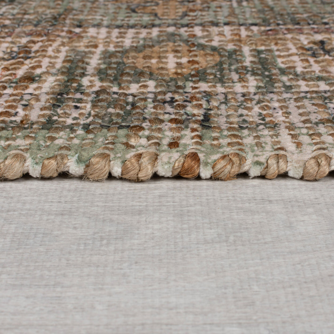 Tapis Nadya jute vert 160x230cm