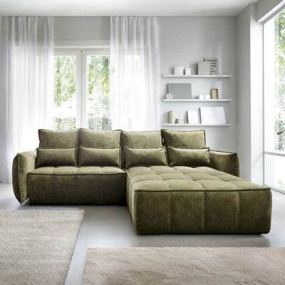 Canapé d'angle droit convertible LES TENDANCES - KAMPUS