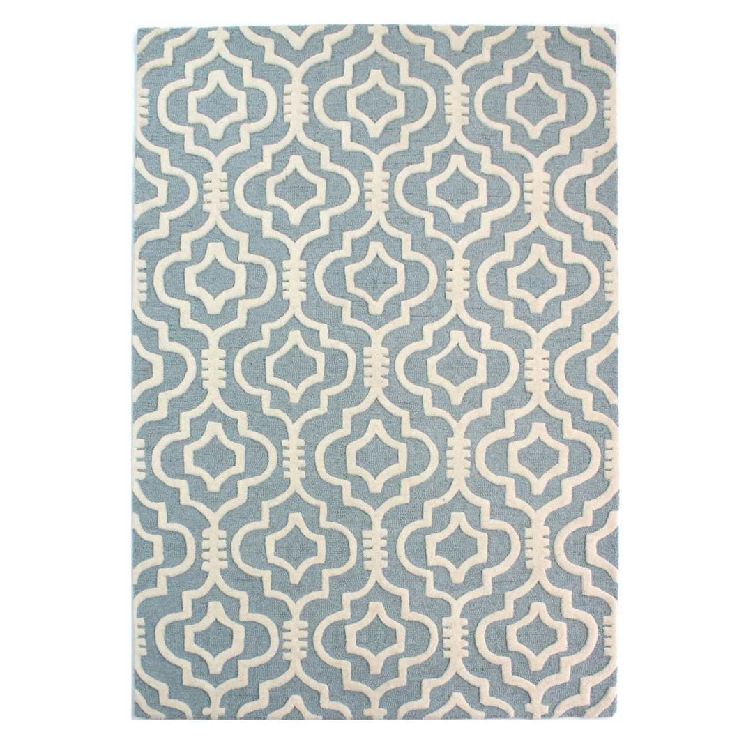 Tapis en laine Bleu Nador