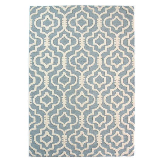 Tapis en laine Bleu Nador
