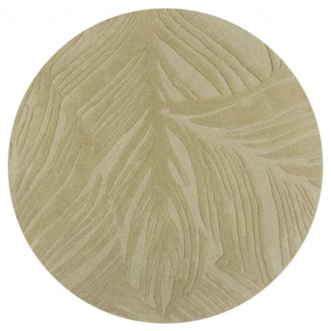 Tapis Lino rond vert en laine