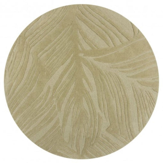 Tapis Lino rond vert en laine