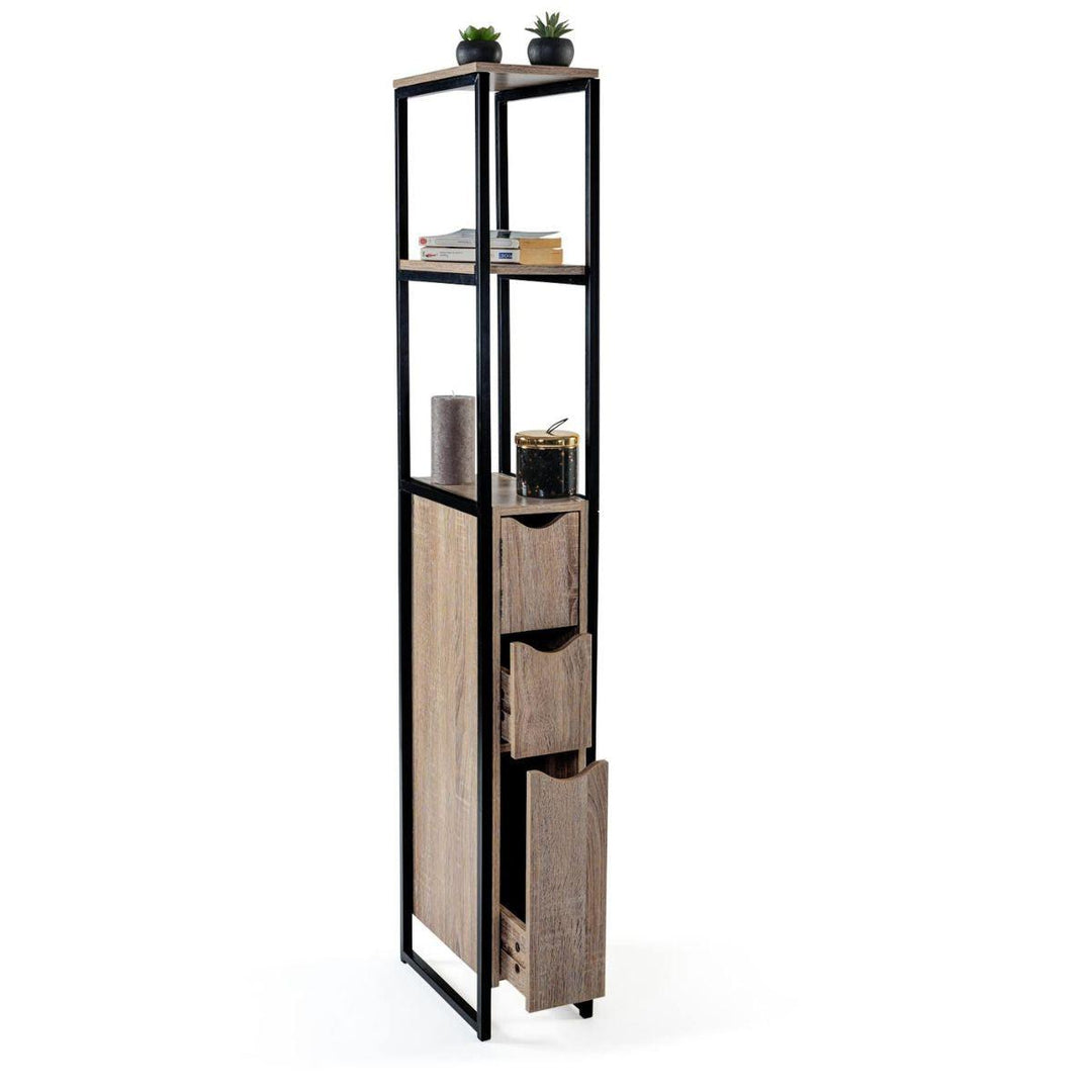 Etagère WC 3 portes style industriel