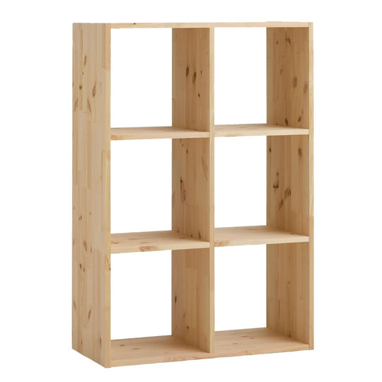 CAMIF- Etagère bois massif 2x3 cases Elio