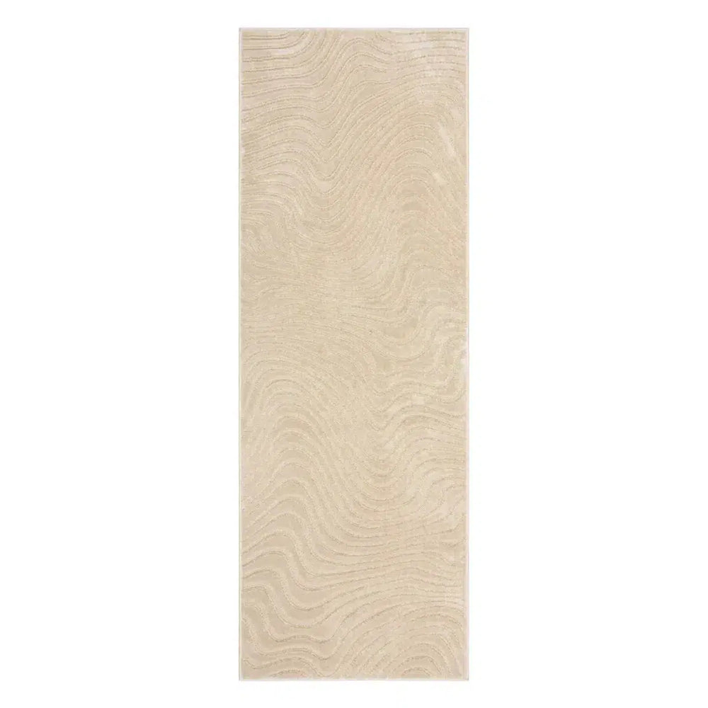 Tapis de couloir Channel Ivoire
