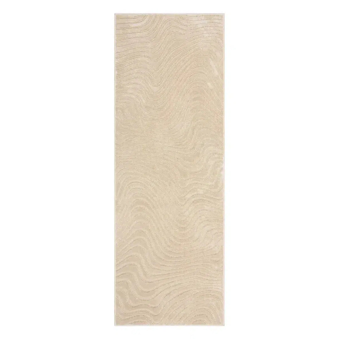 Tapis de couloir Channel Ivoire