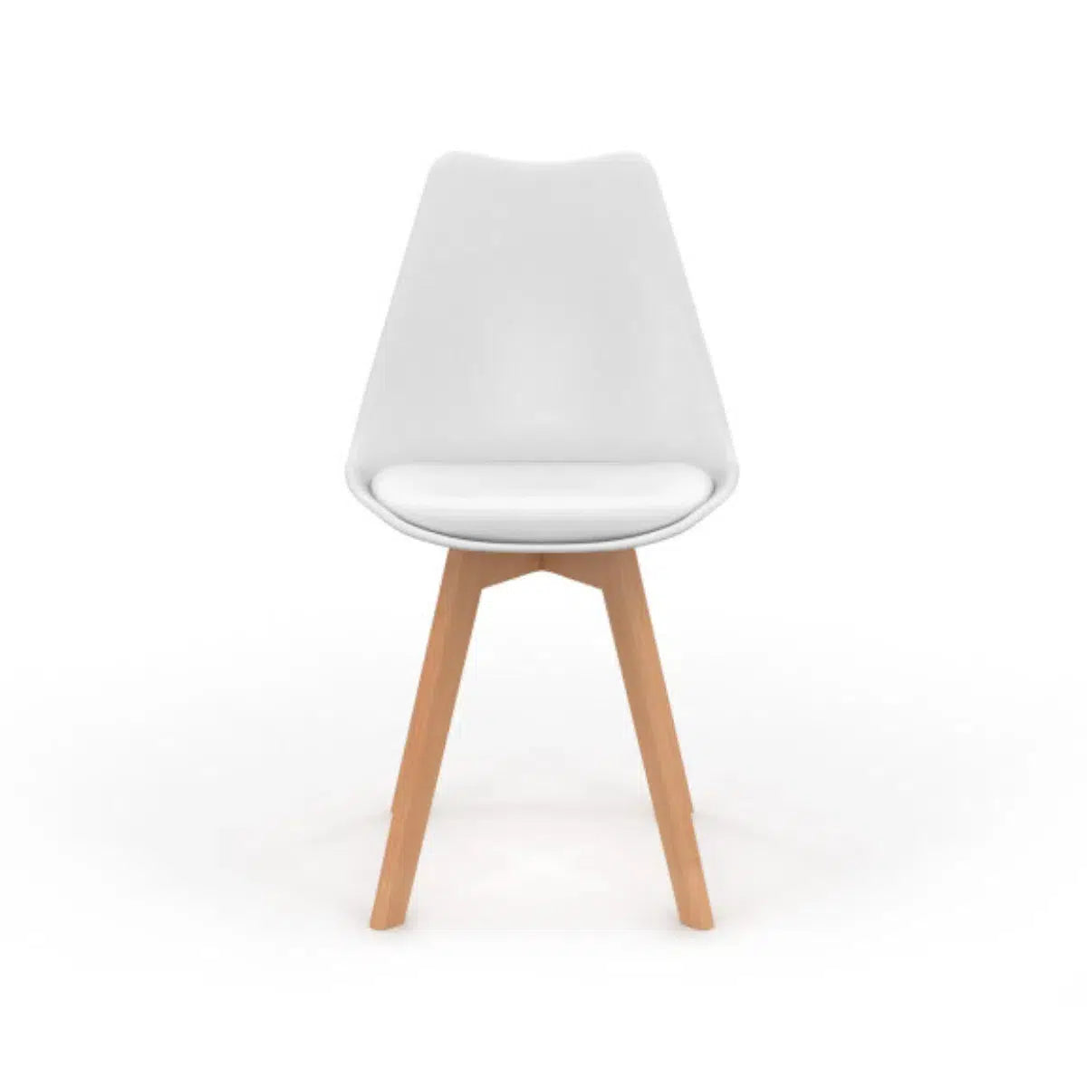 Lot de 4 chaises scandinaves Nordia Blanches