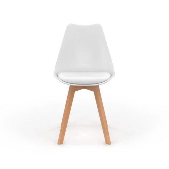 Lot de 2 chaises scandinaves Nordia Blanches