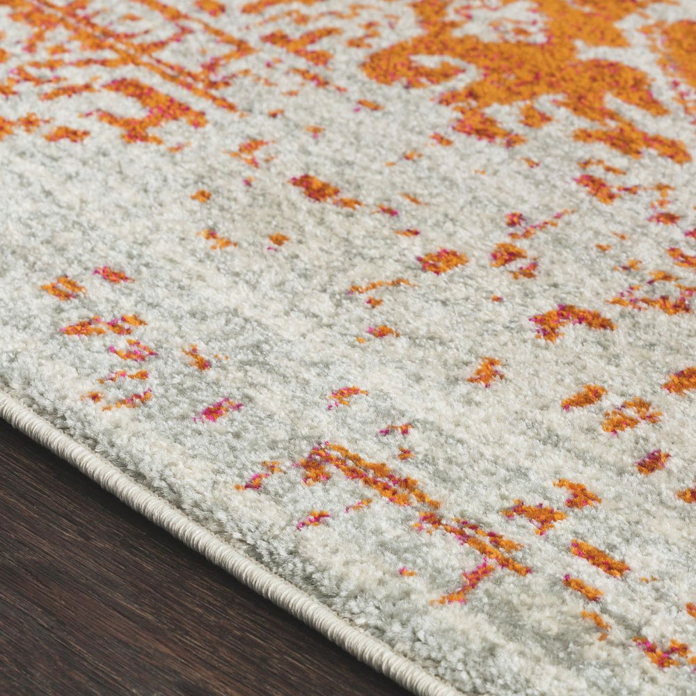 Tapis de salon vintage Juliette Orange 120x170cm