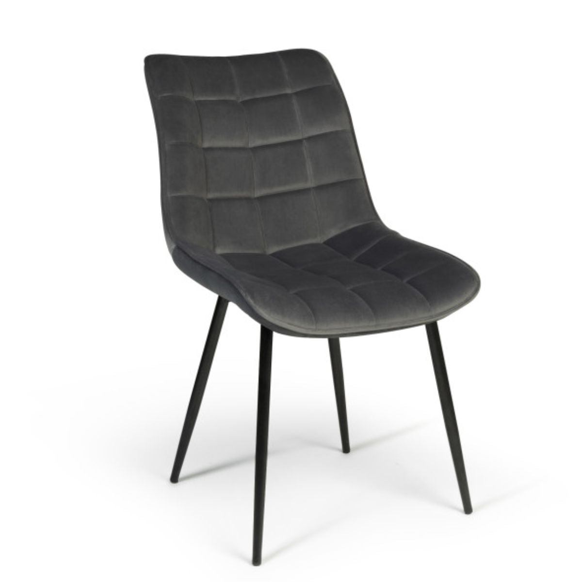 Lot de 2 chaises Melinda Gris foncé