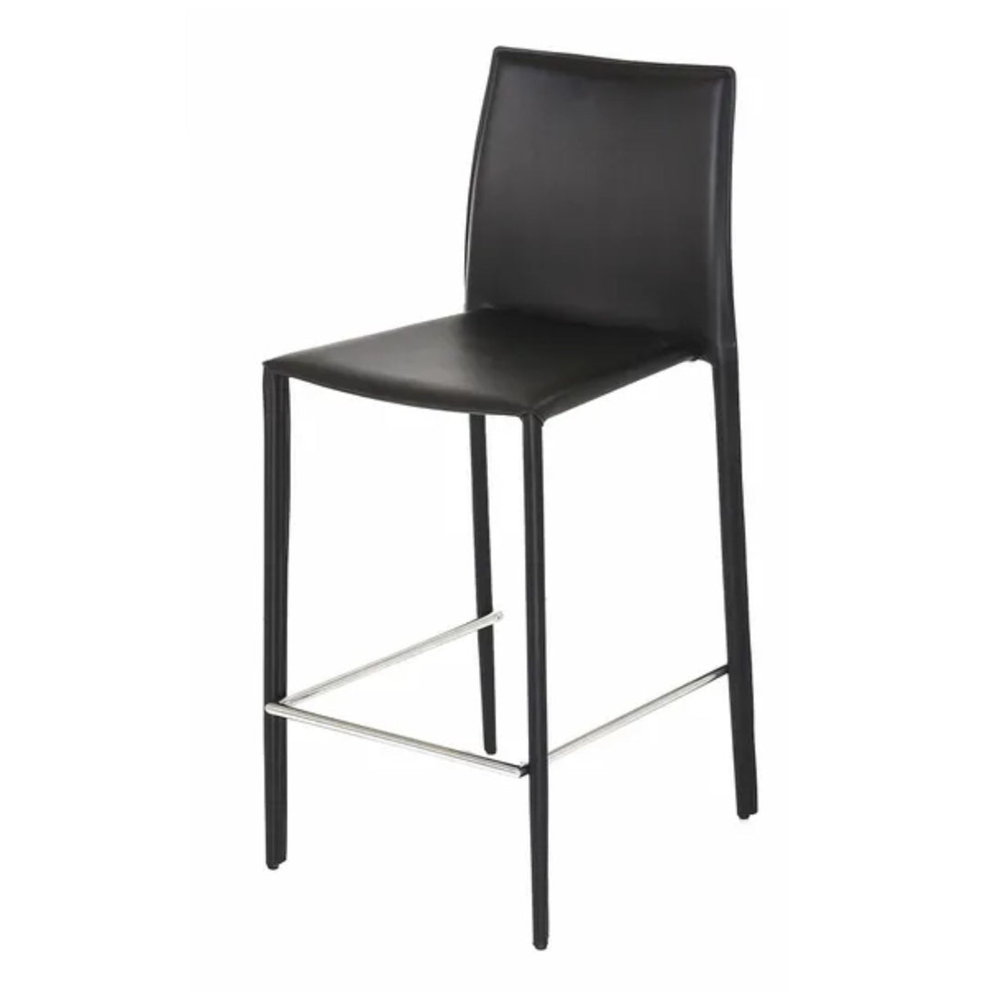 Lot de 2 tabourets de bar Zago Boréal en cuir