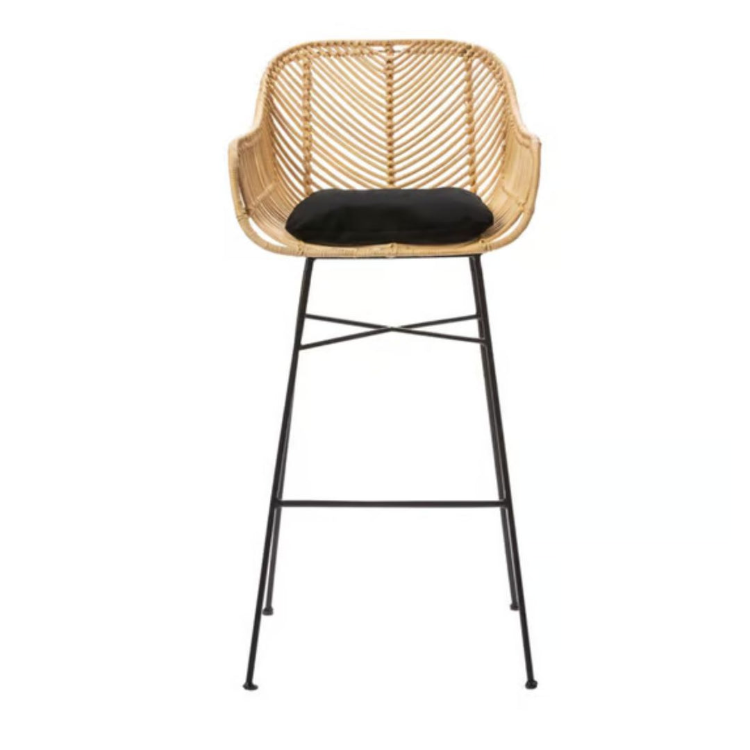 Lot de 2 tabourets de bar Drawer en rotin 76cm Nunuhai