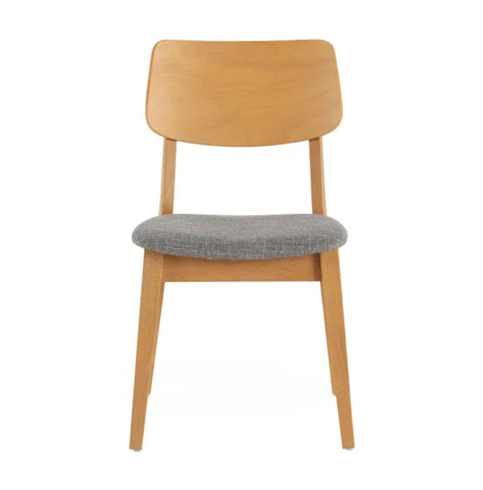 Lot de 2 chaises Susi couleur chêne, bois massif