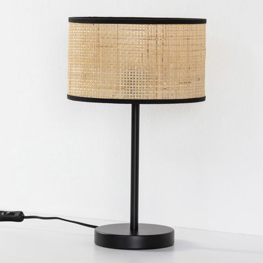 Lampe à poser KASUKI en rotin naturel, diamètre 42 cm