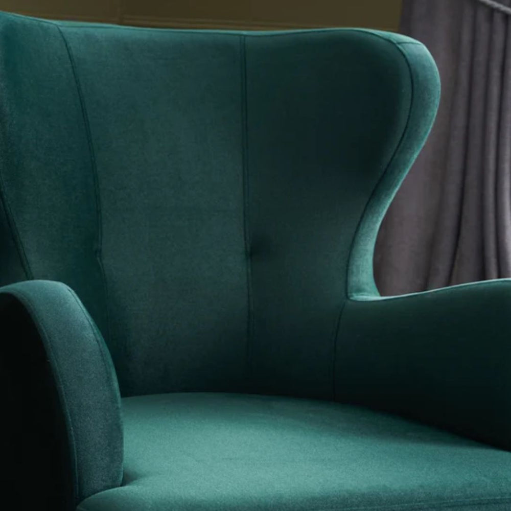 Fauteuil de salon vert
