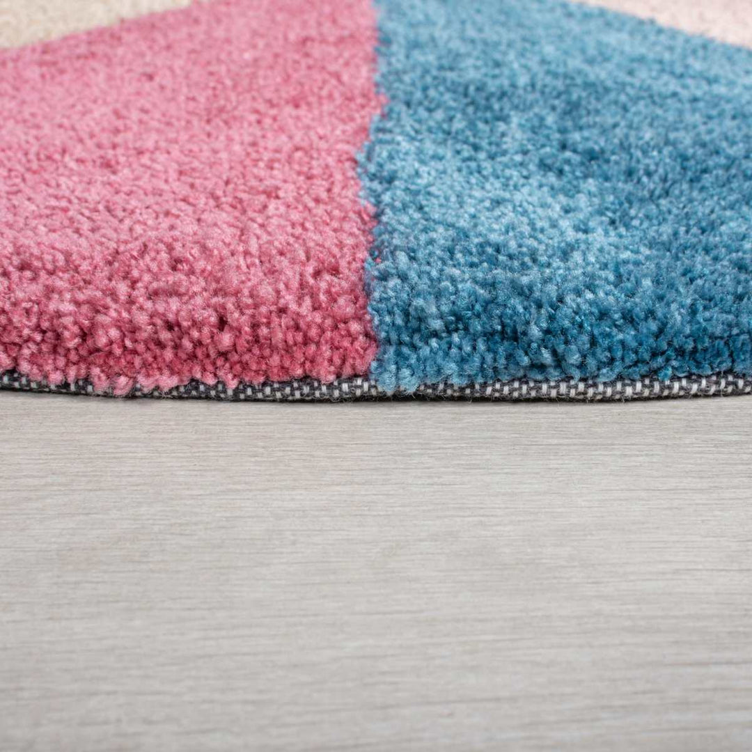 Tapis rond Metro Multicolore 133x133cm