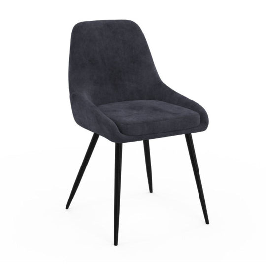 Lot de 6 chaises Olivia Gris foncé