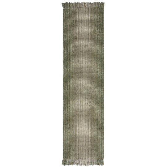 Tapis de couloir jute vert