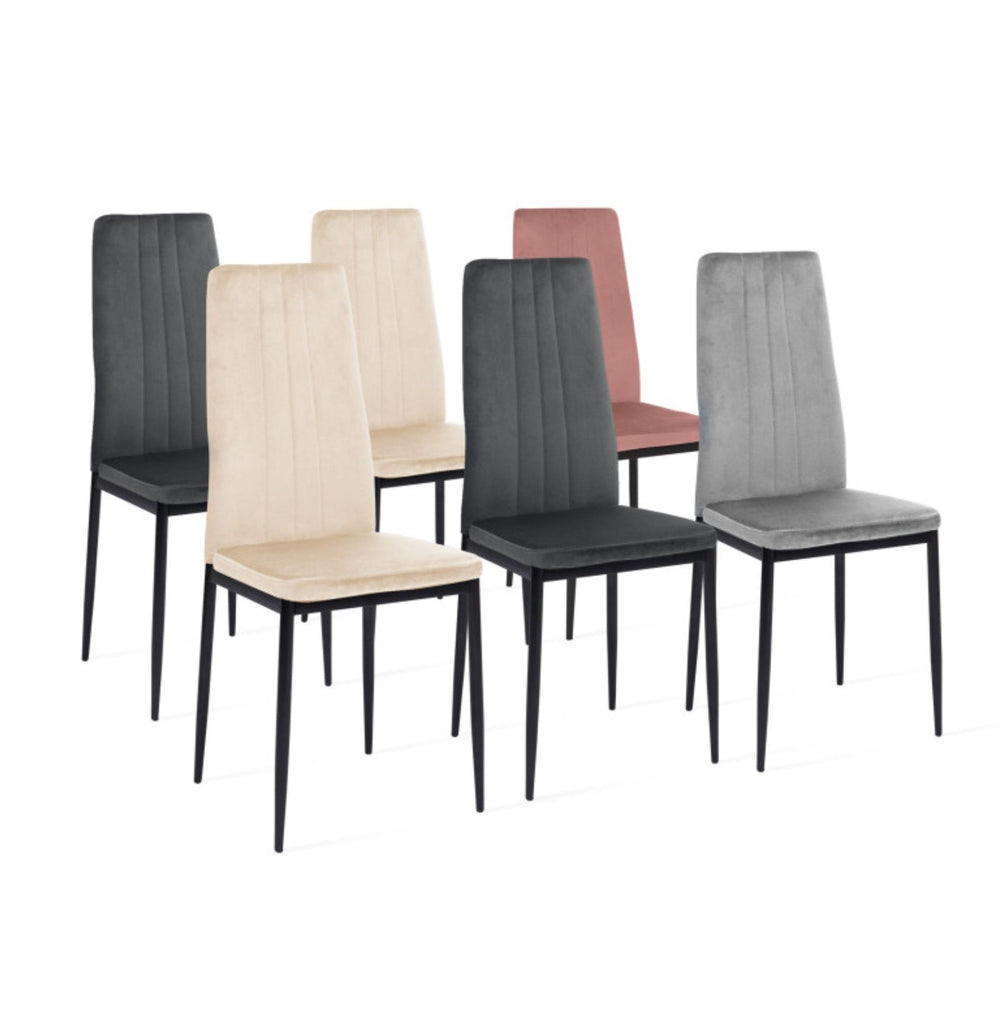 Lot de 6 chaises Jade mix couleurs