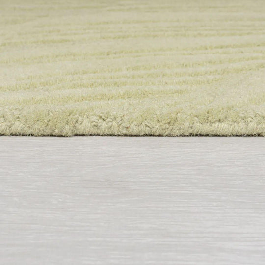 Tapis Lino vert en laine