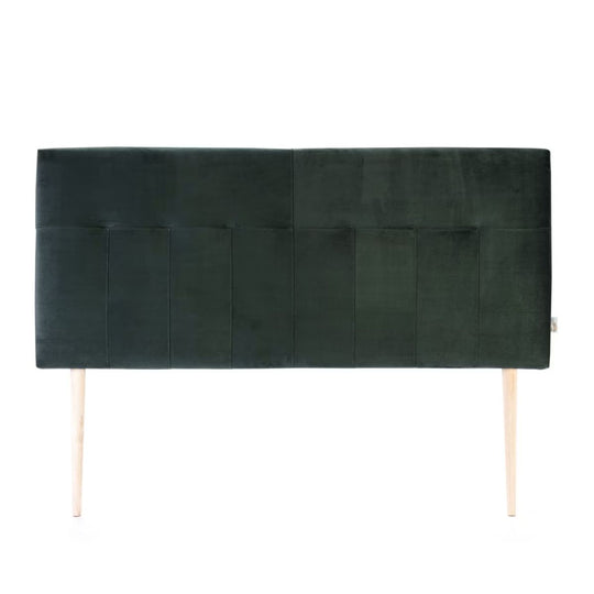 Tête de lit Napoles velours vert 160x100cm