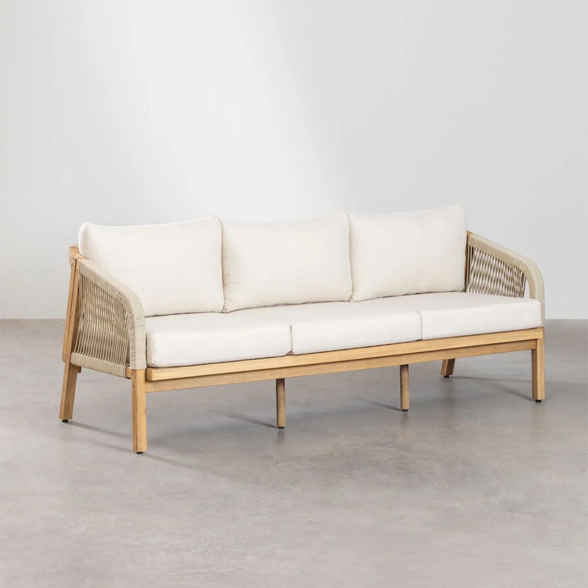 Canapé de jardin SKLUM 3 places en bois d'acacia Dubaï