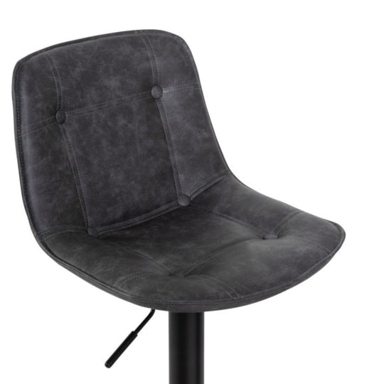 Lot de 2 tabourets Brooklyn gris anthracite