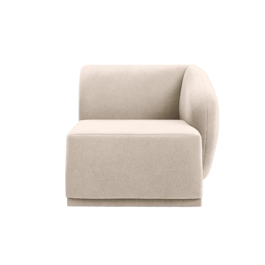 Elément droit ALLORA LIVING Favola en velours beige