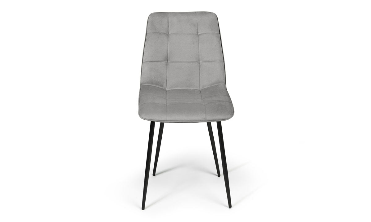 Lot de 6 chaises Linda Gris clair