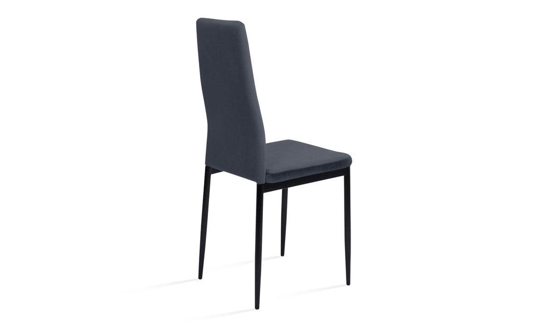 Lot de 4 chaises Jade Gris foncé
