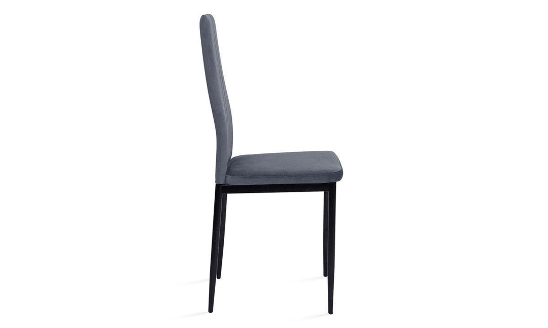 Lot de 6 chaises Jade Gris clair
