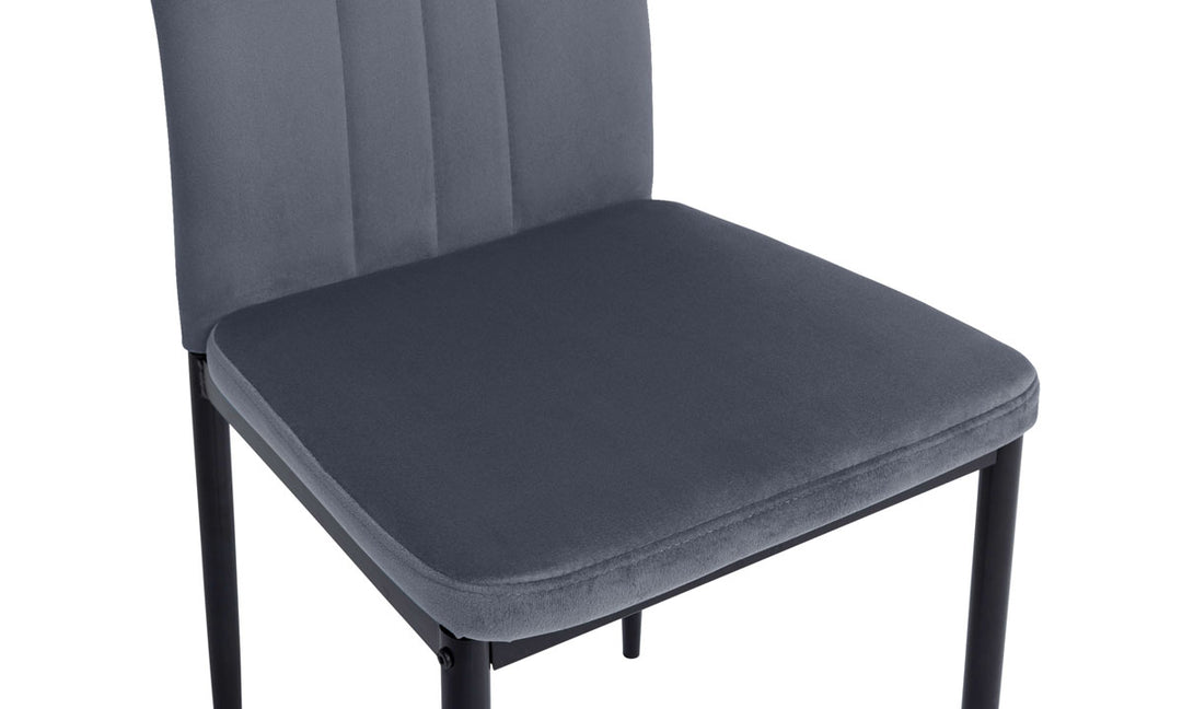 Lot de 6 chaises Jade Gris clair