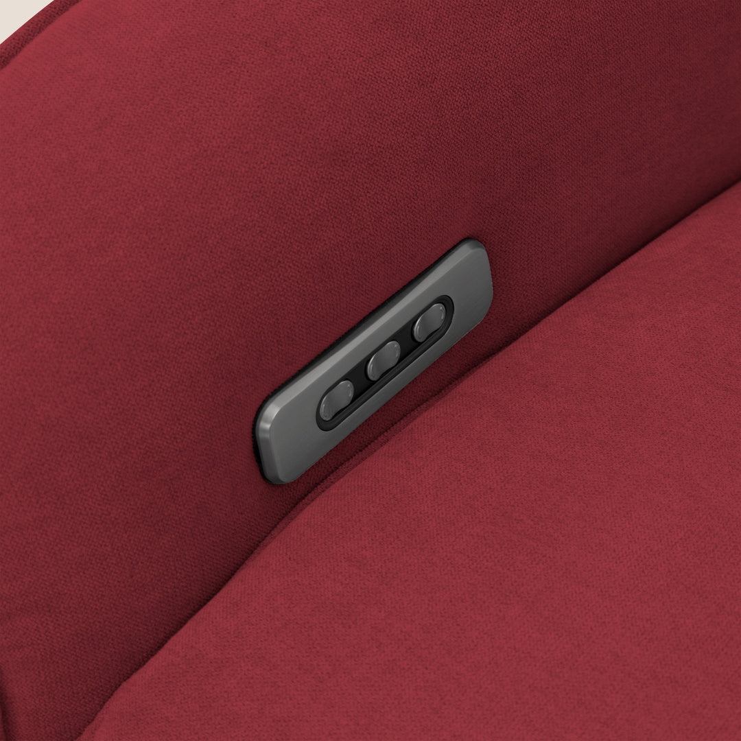 Fauteuil Relax électrique EVA en tissu imperméable rouge Divani Store