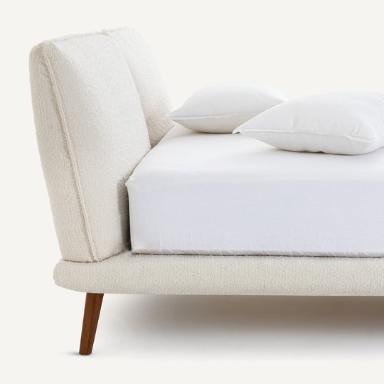 Lit bouclette + sommier 180x200cm, Aurore design E. Gallina AM.PM
