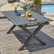Table de jardin Floride aluminium extensible 240x100cm gris anthracite - DCB GARDEN