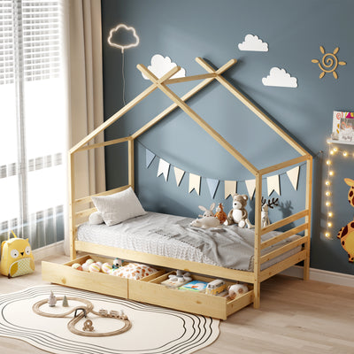 Lit cabane avec tiroir BAMBINO