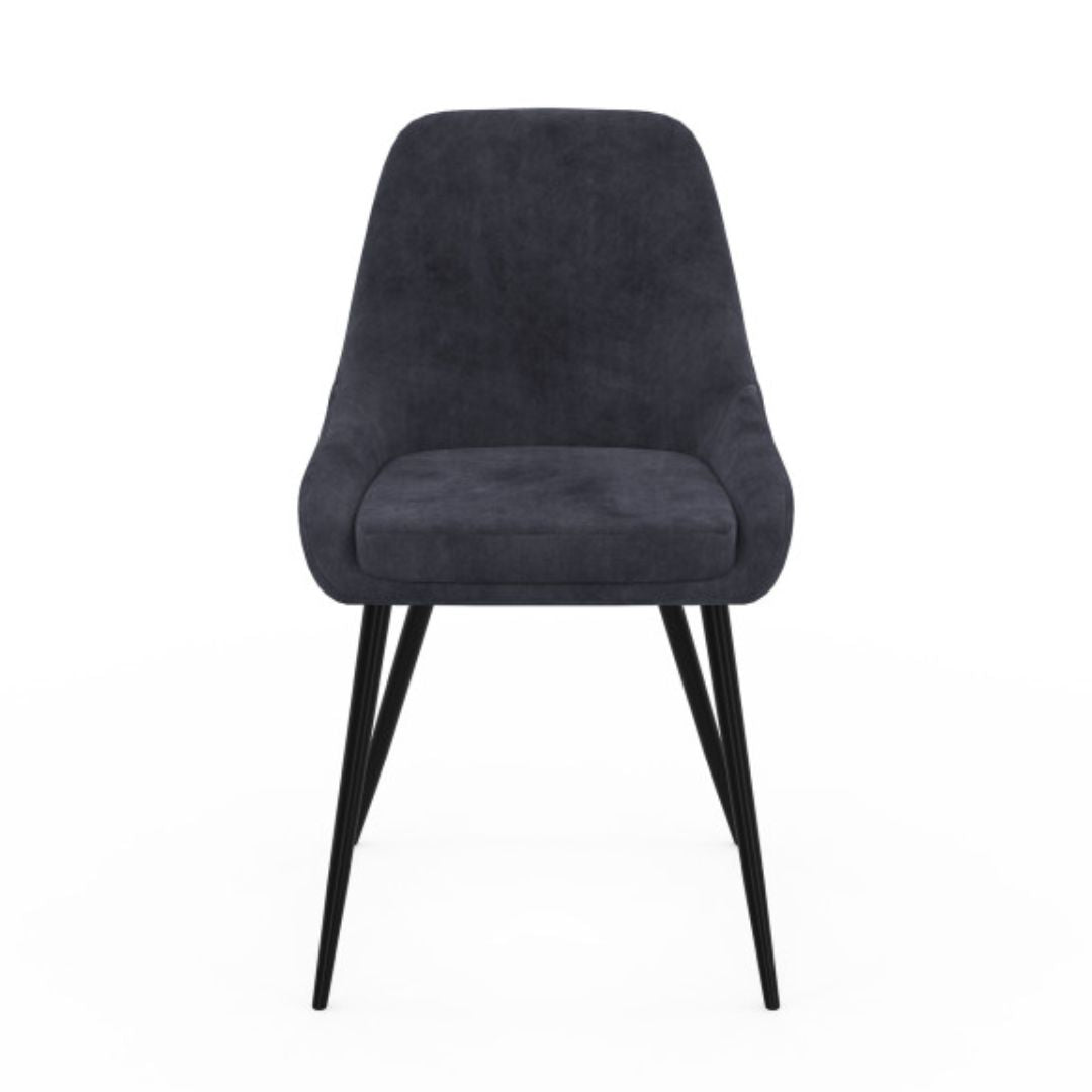 Lot de 6 chaises Olivia Gris foncé