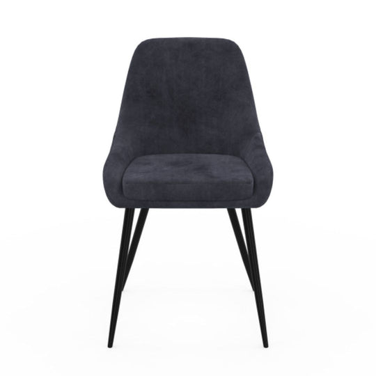 Lot de 6 chaises Olivia Gris foncé