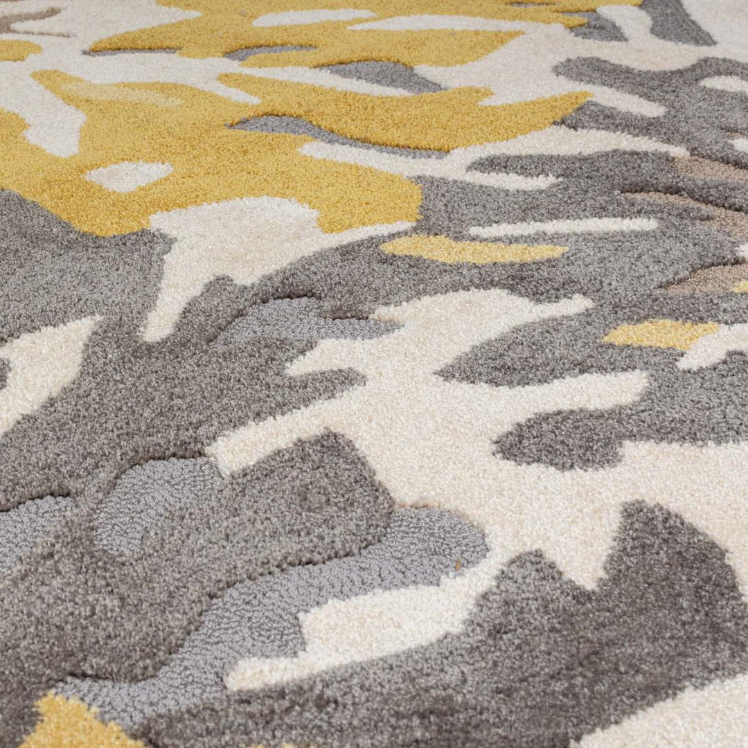Tapis Floral ocre 120x170cm