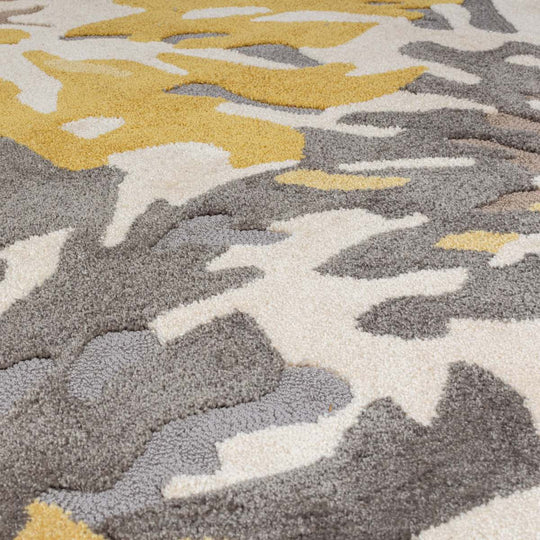 Tapis Floral ocre 120x170cm
