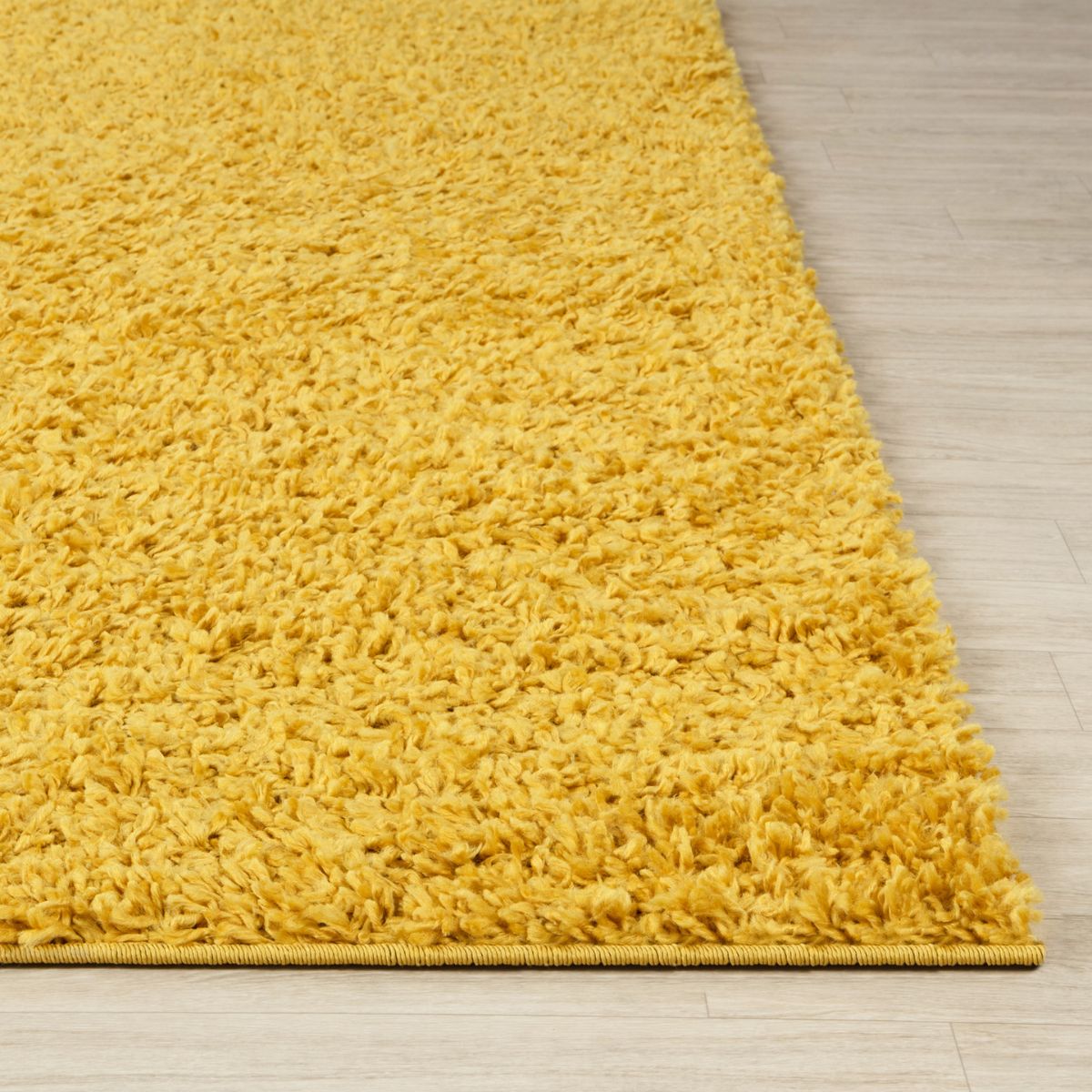 Tapis SURYA Lilly shaggy, uni à poils longs jaune vif, vue 3