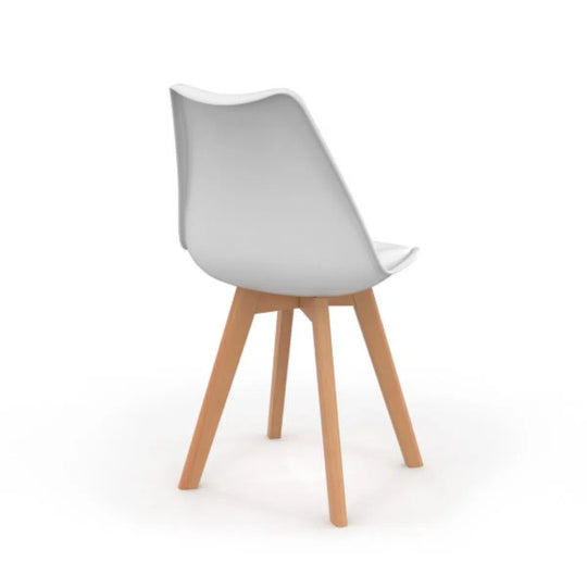 Lot de 2 chaises scandinaves Nordia Blanches